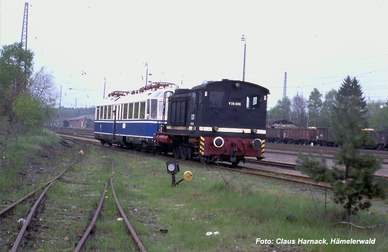 Der "Gläserne Zug" in Eystrup 1987