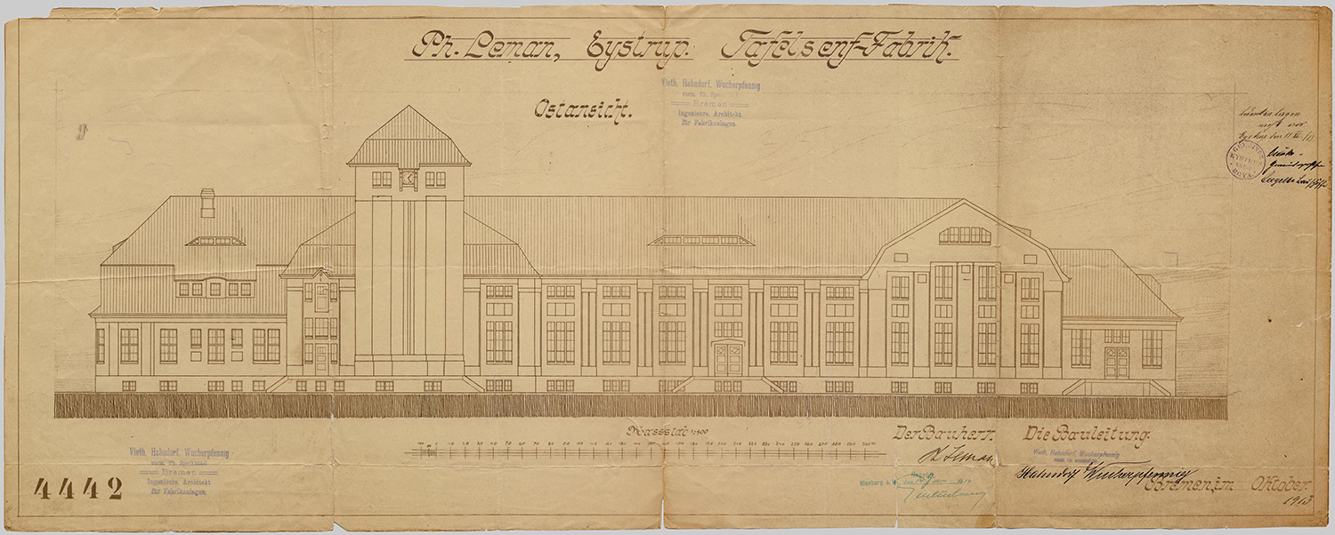 Bauplan Ostseite von 1913