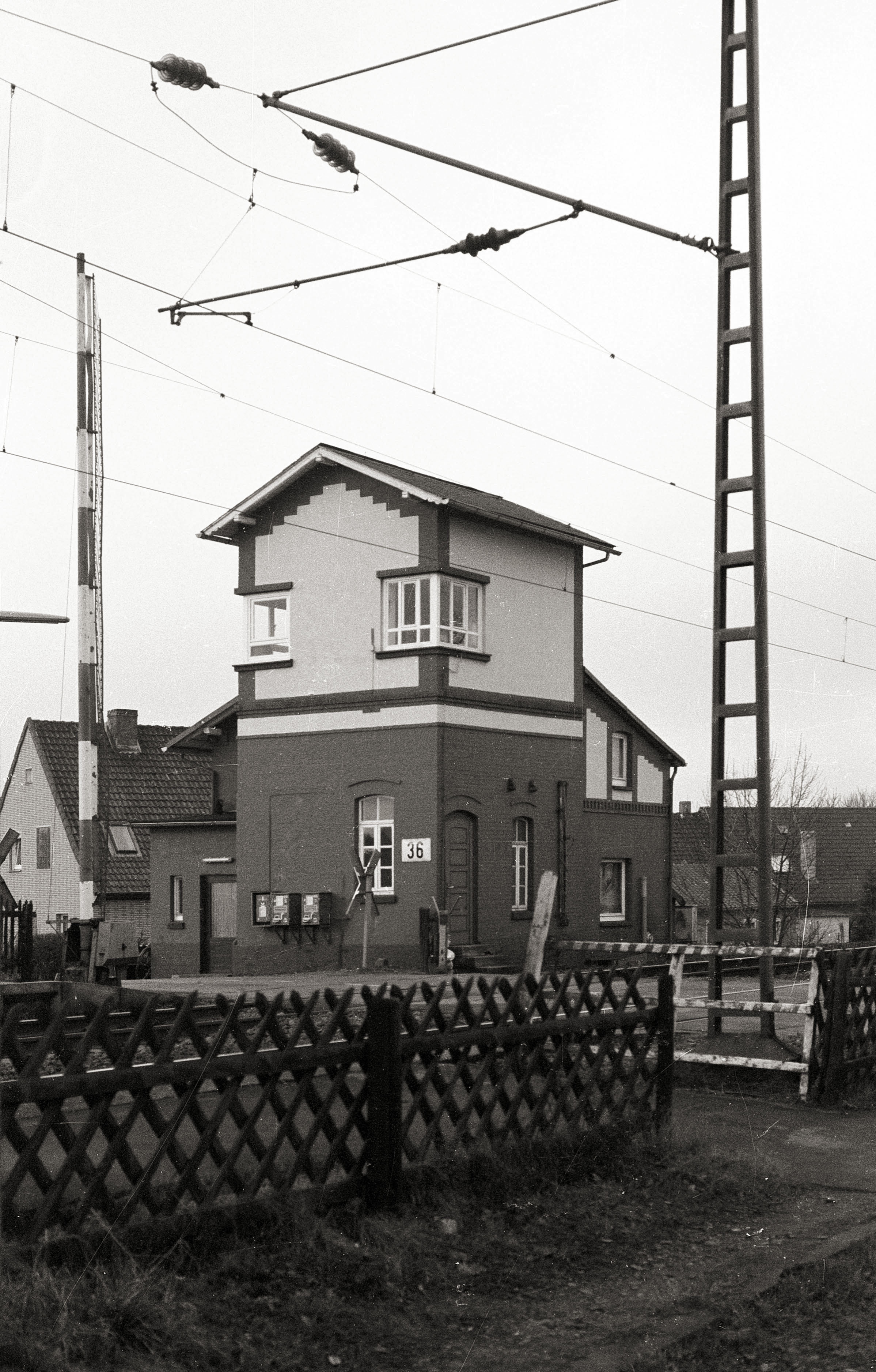 Die Ladestraße des Bahnhofs Eilvese Mitte der 80er Jahre