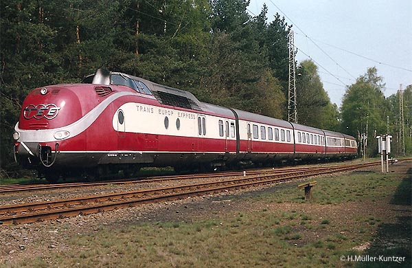 Sonderfahrt VT 601 am 30.4.1989 nach Bruchhausen-Vilsen