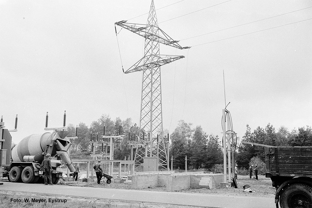 Bau eines Unterwerks im Bahnhof Eystrup