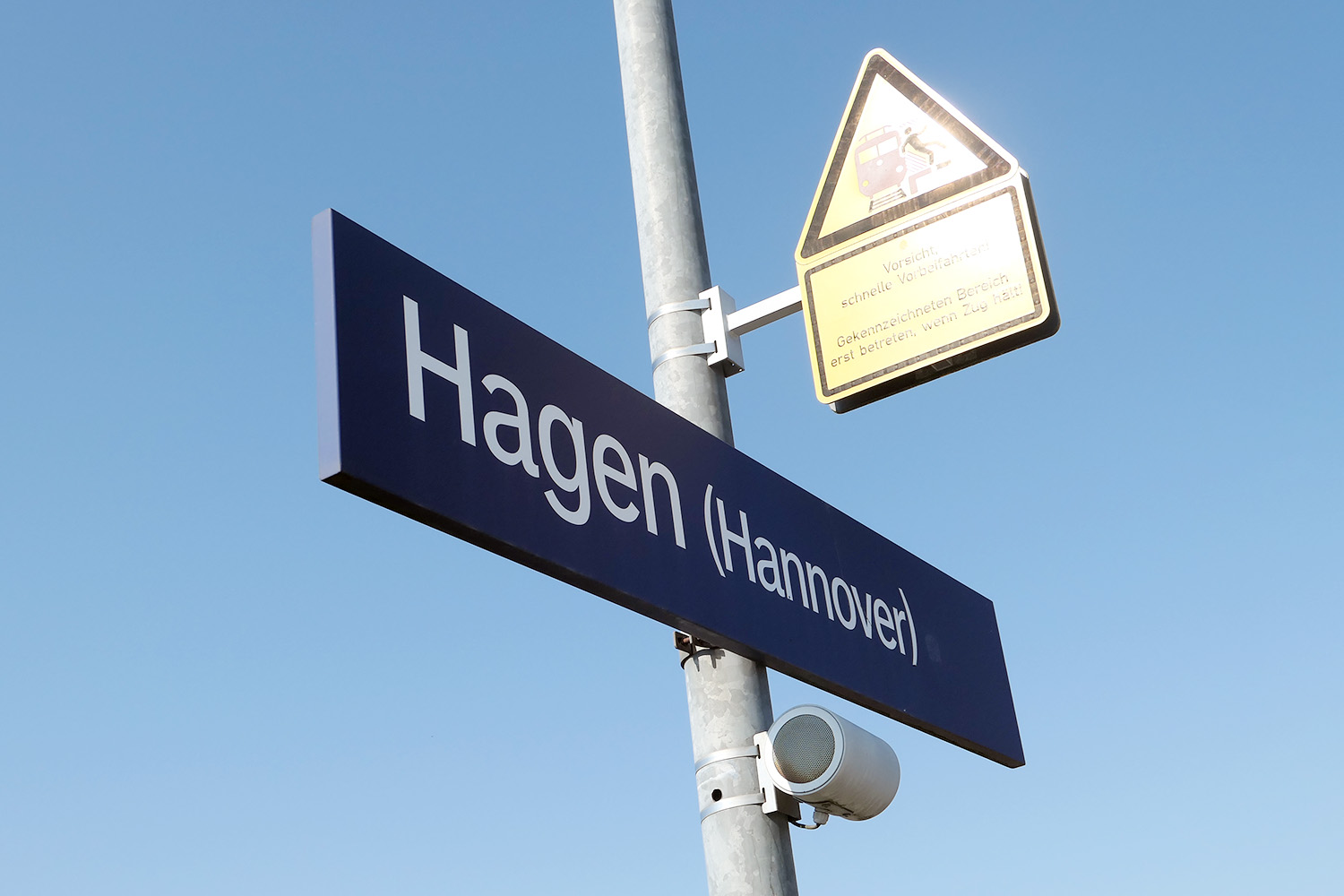 Bahnhof Hagen (Hannover) im März 2022