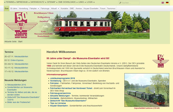 Die Museumseisenbahn in Bruchhausen-Vilsen